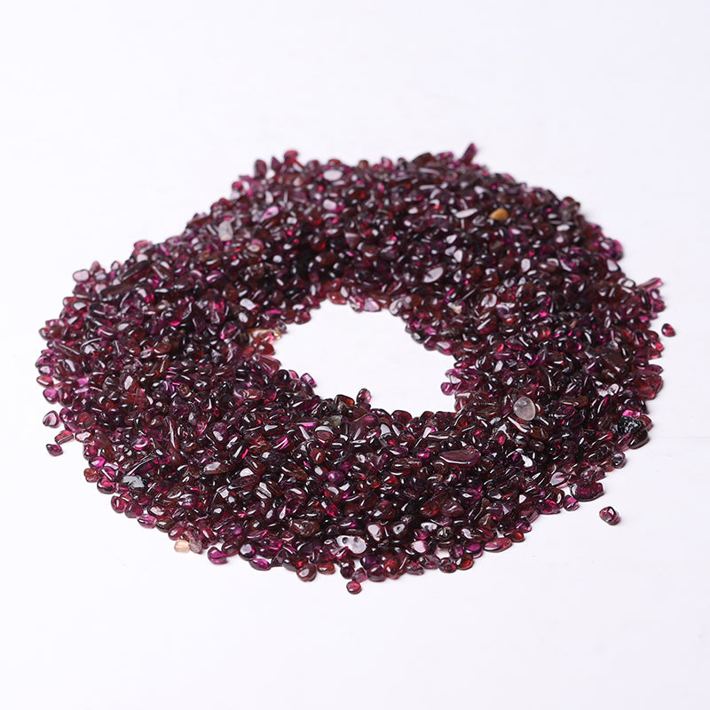 Garnet Crystal Chips Raw Crystals 5-7mm Healing Stones