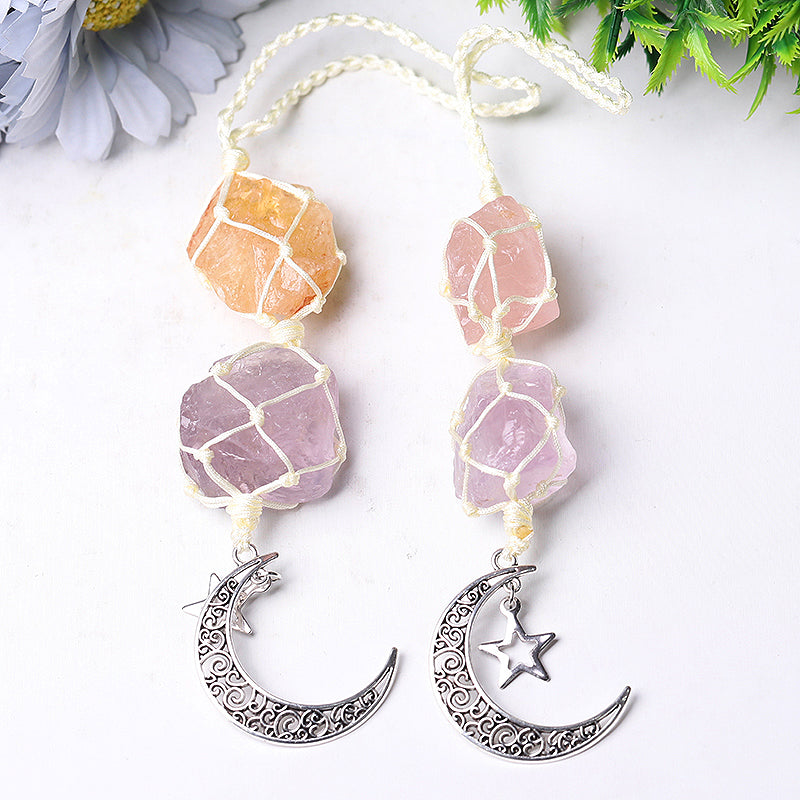 8-inch Raw Crystal Hanging for Window Energy Healing
