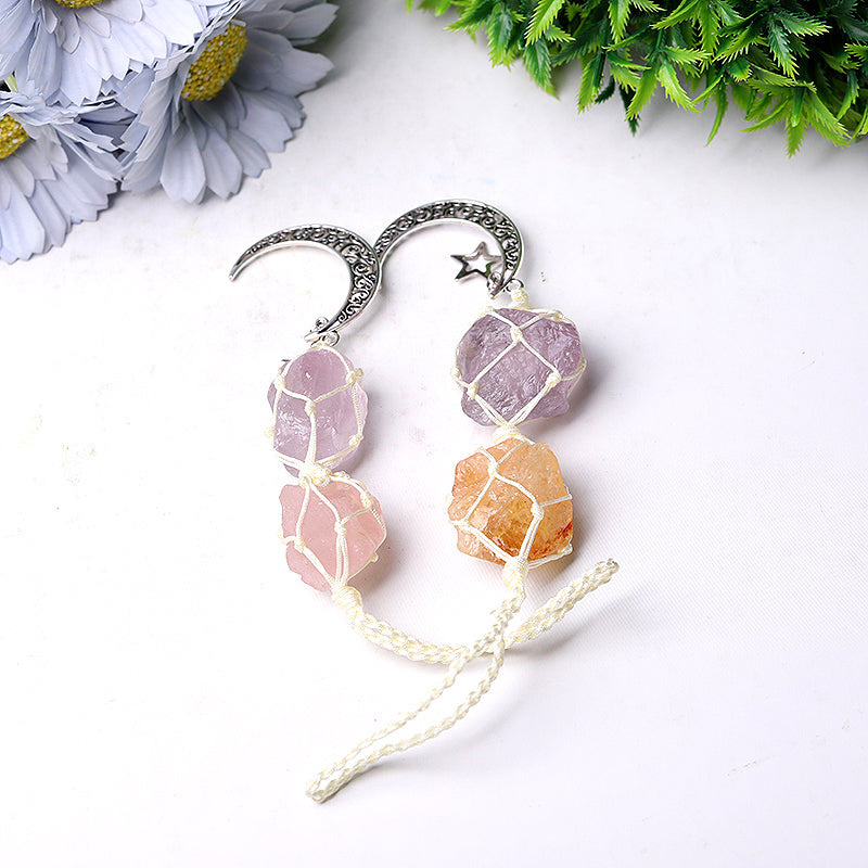 8-inch Raw Crystal Hanging for Window Energy Healing