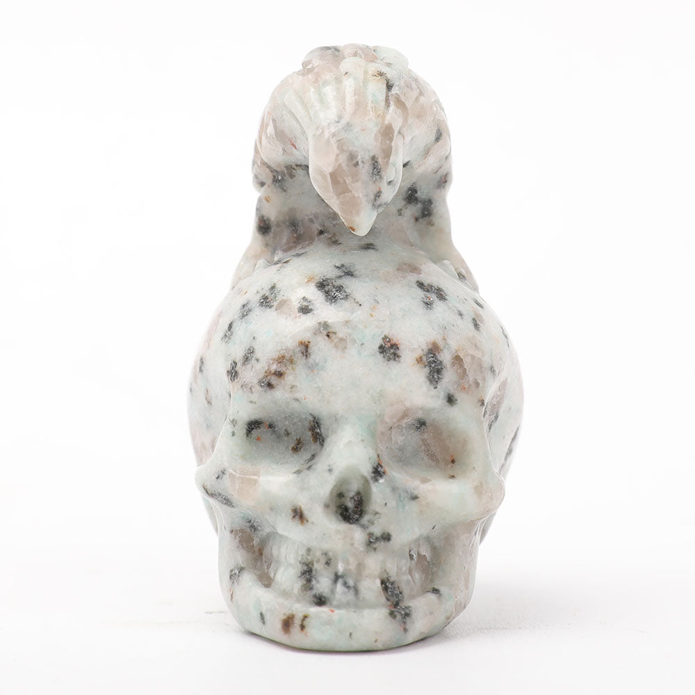 2 inch Kiwi Jasper Crystal Skull Carving for Meditation