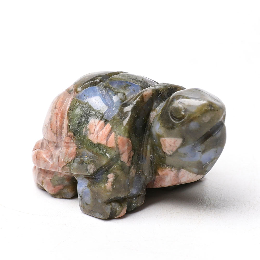 1.5 inch Crystal Turtle Figurine Spiritual Healing Carving