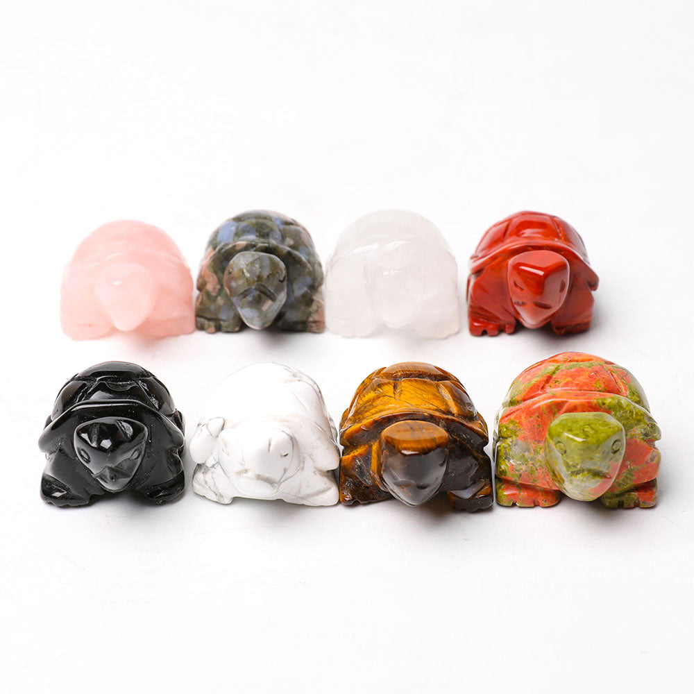 1.5 inch Crystal Turtle Figurine Spiritual Healing Carving