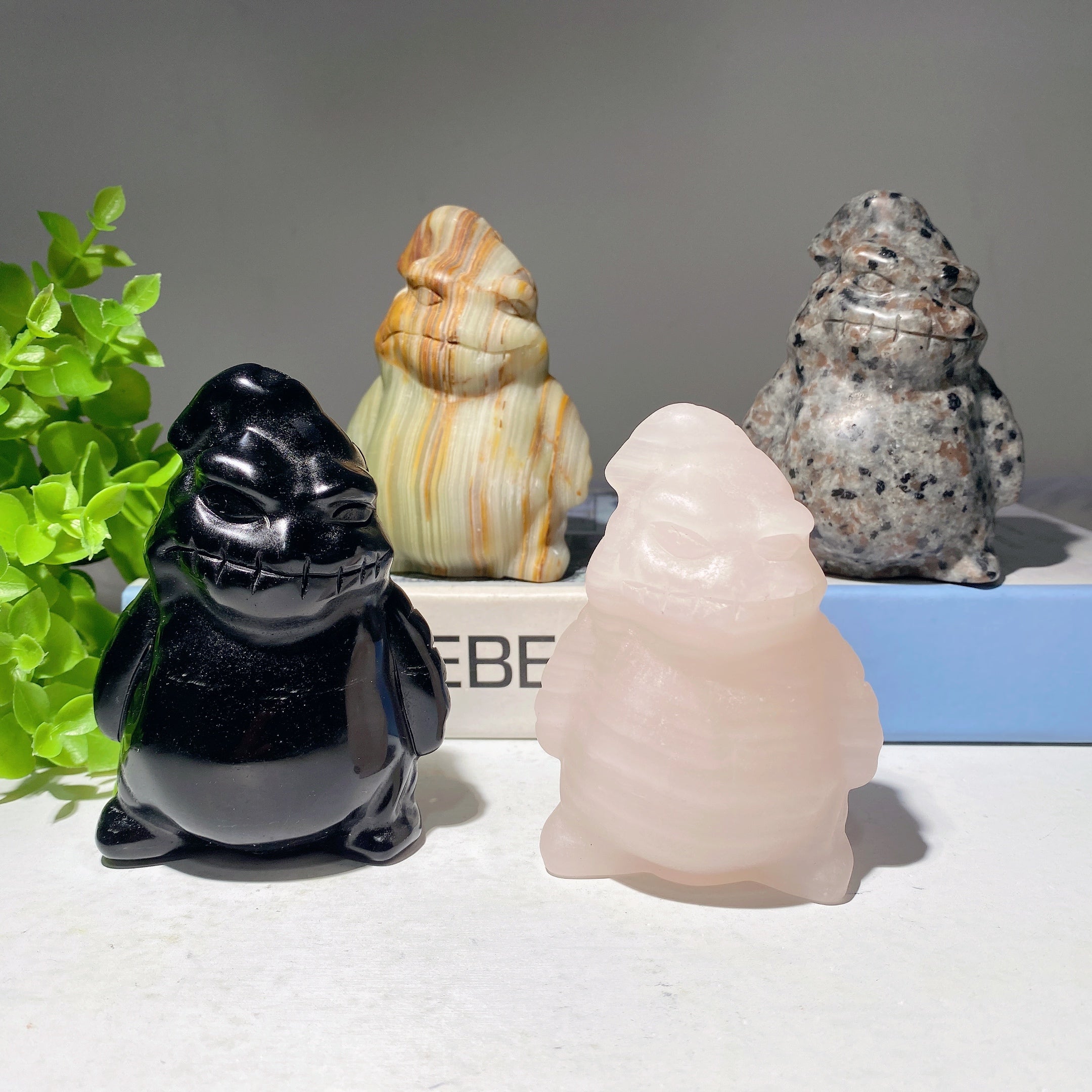 3.8" Mixed Crystal Figurine Carvings for Healing