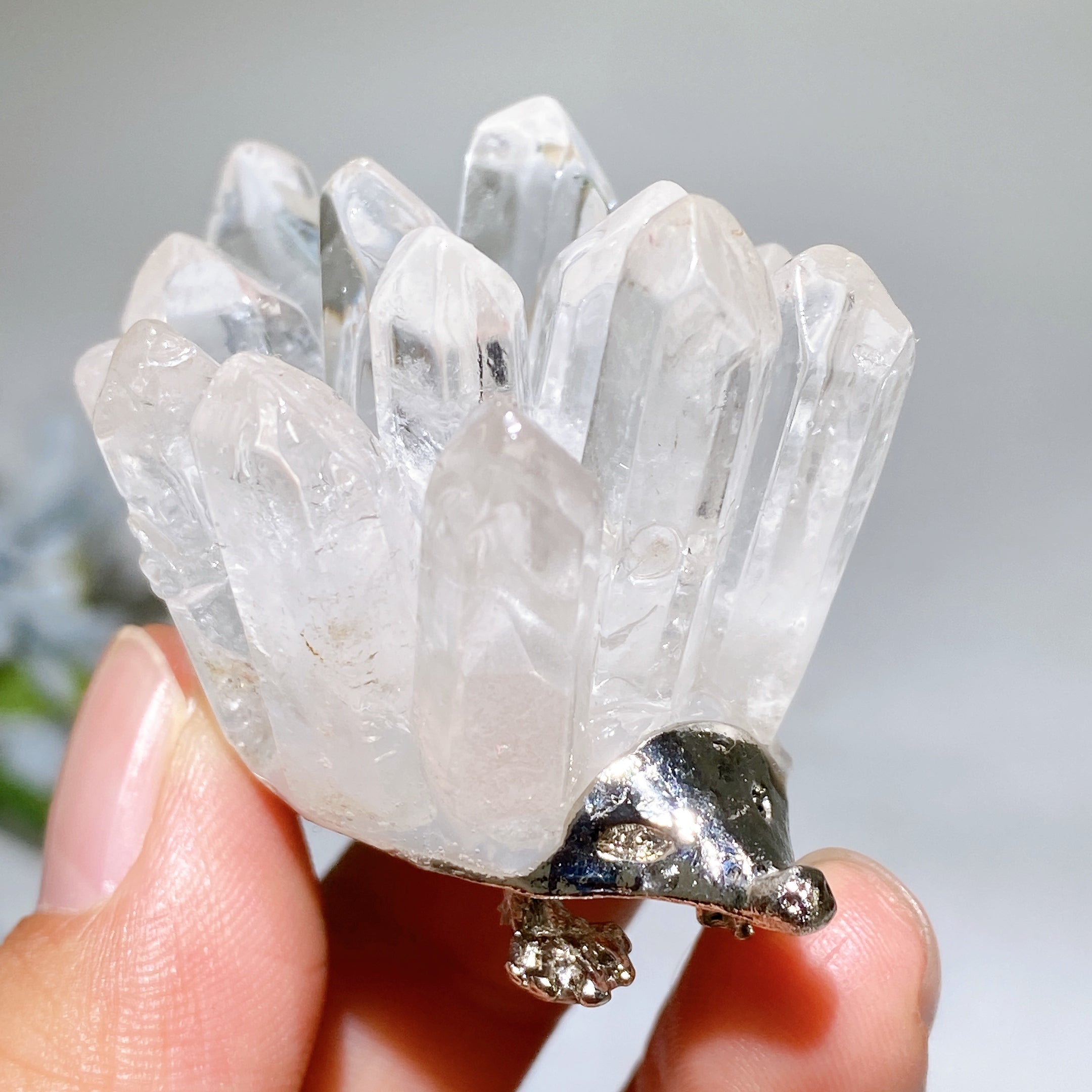 2-inch Crystal Hedgehog Figurine for Healing Energy
