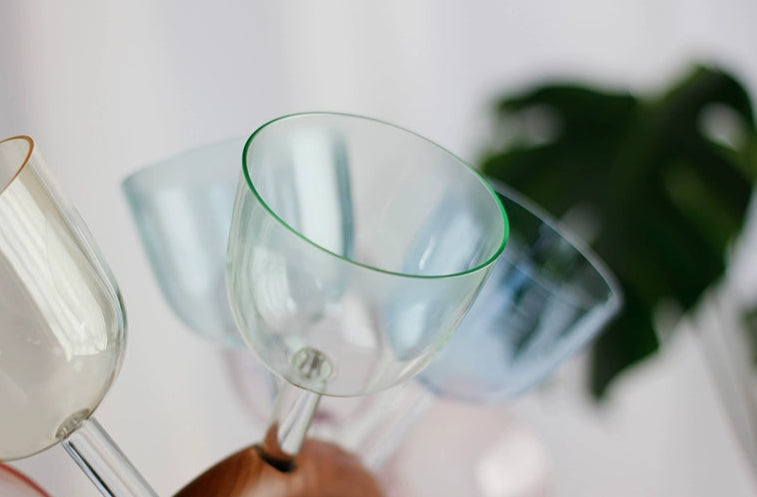 Colorful Crystal Singing Bowl with Handle