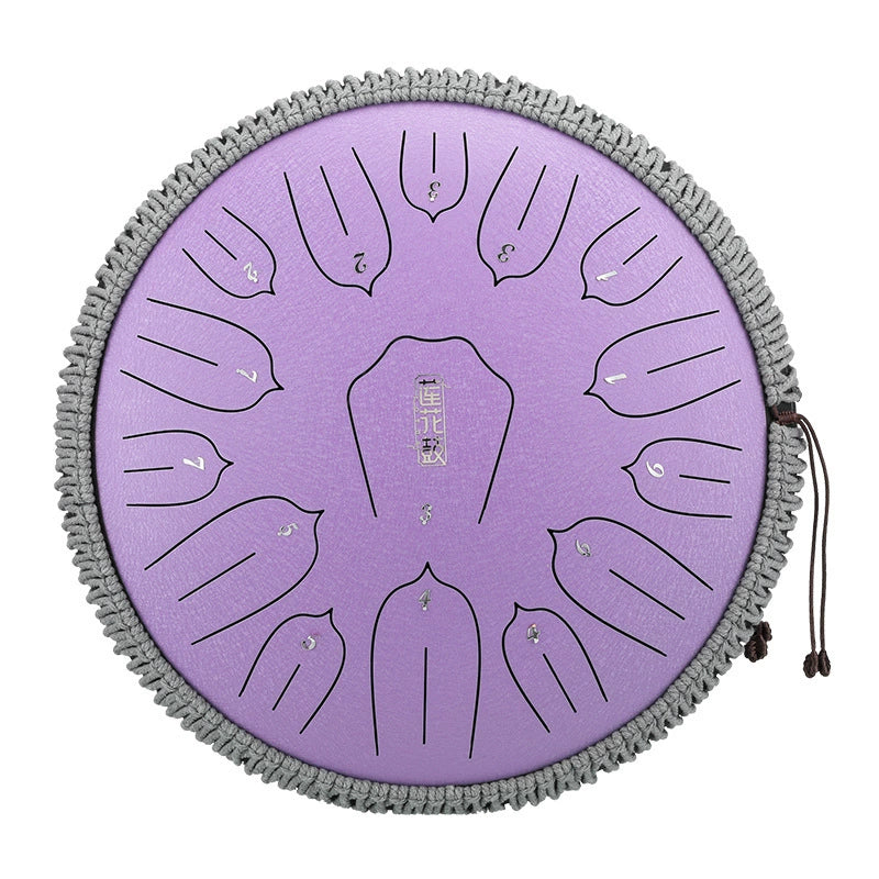 14" Professional 15-Note C/D Major Steel Tongue Drum