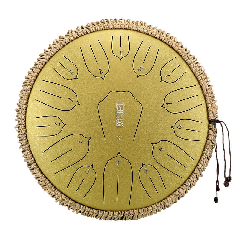 14" Professional 15-Note C/D Major Steel Tongue Drum