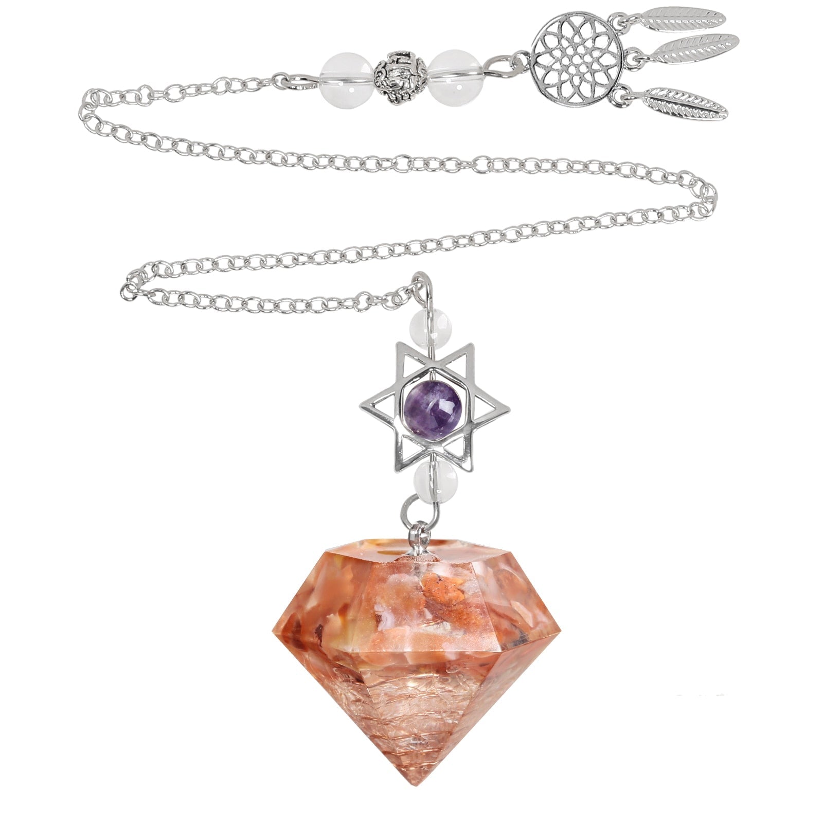 Carnelian Crystal Pendulum for Inner Guidance