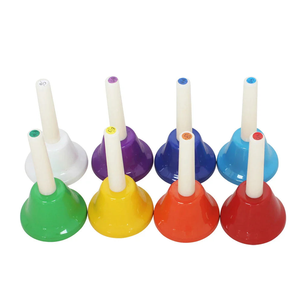 8-Note Chakra Meditation Hand Bell Set