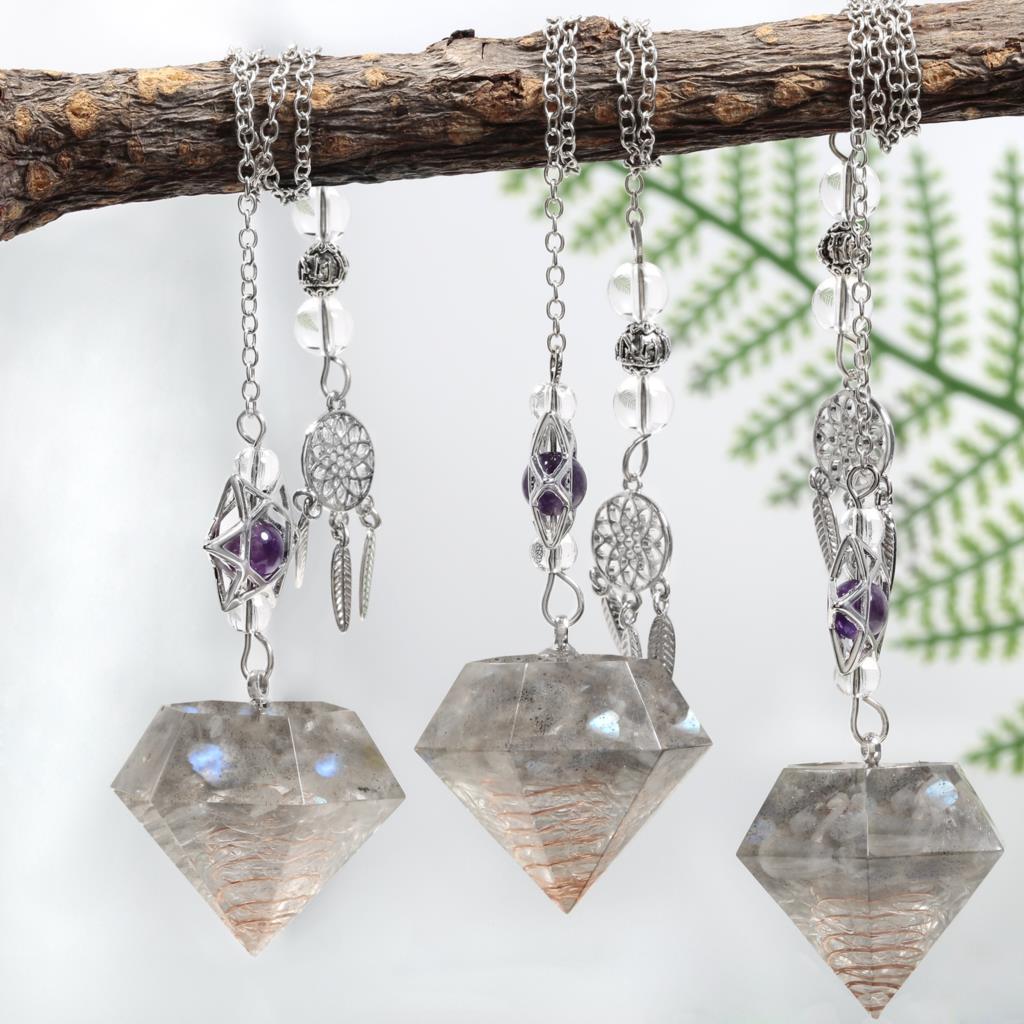 Amethyst Star of David Crystal Pendulum