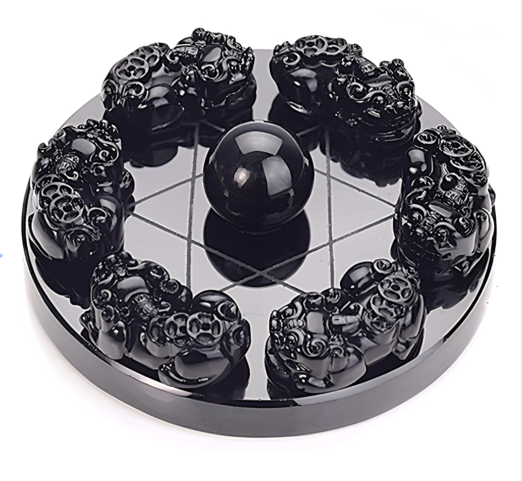 Black Obsidian Prosperity and Protection Pi Xiu Matrix