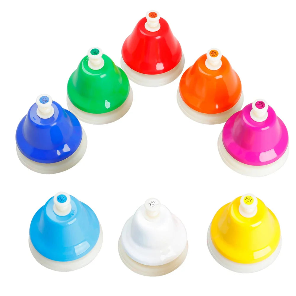 8-Note Chakra Meditation Hand Bell Set