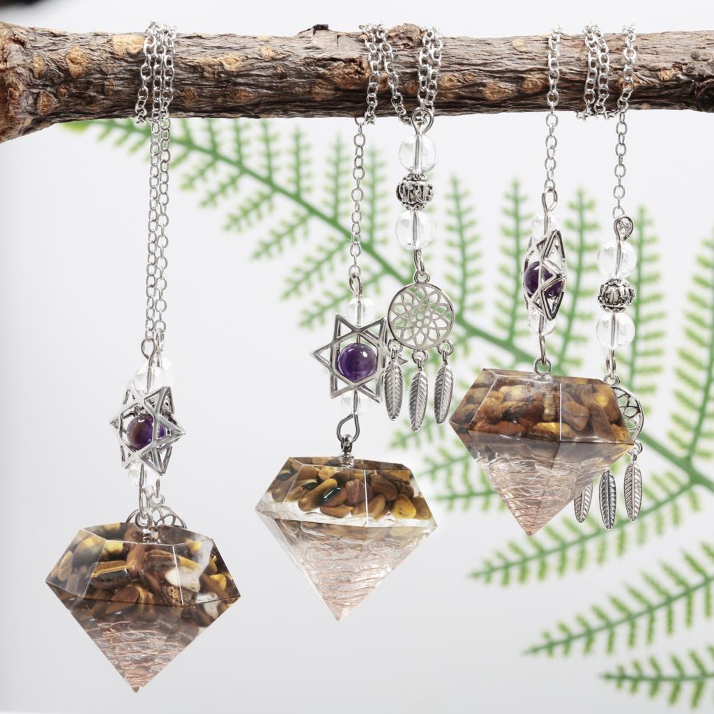 Amethyst Star of David Crystal Pendulum