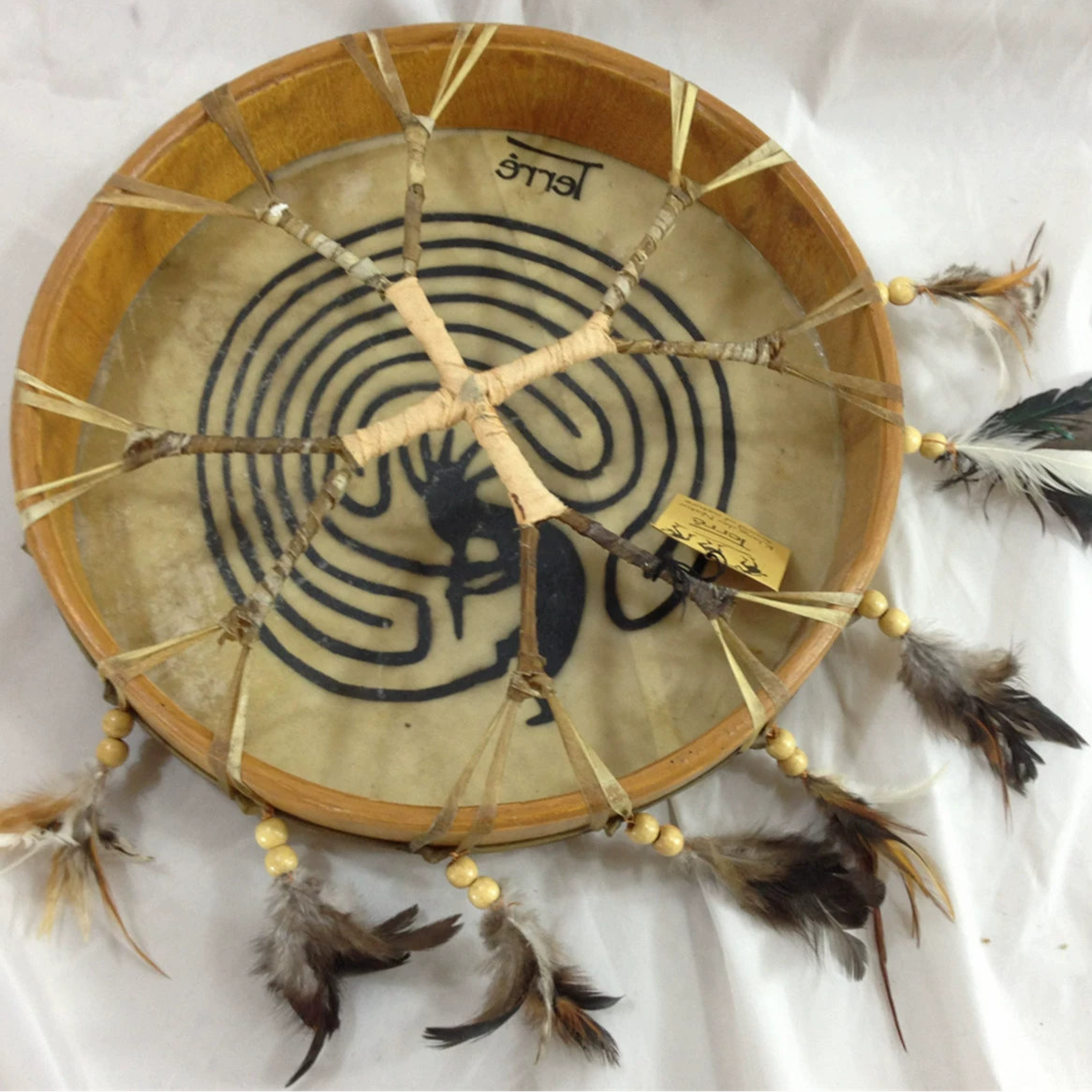 Handmade Shamanic Frame Drum with Goat Skin