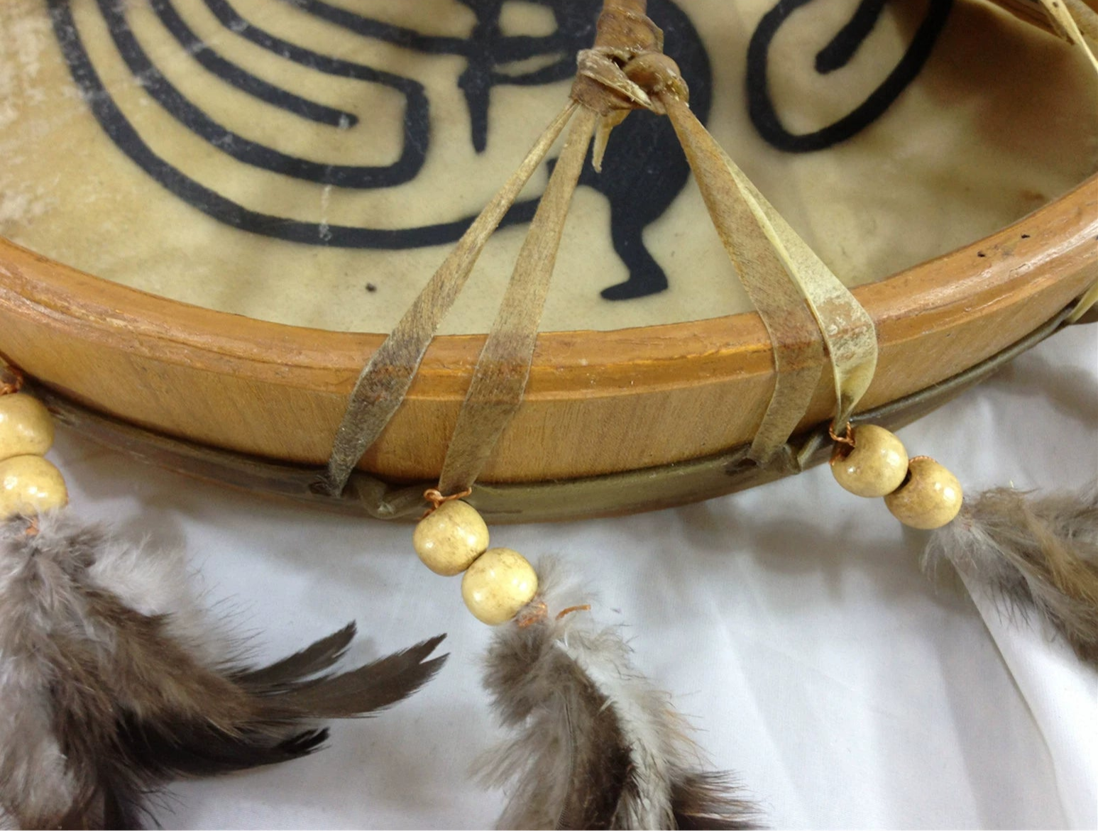 Handmade Shamanic Frame Drum with Goat Skin