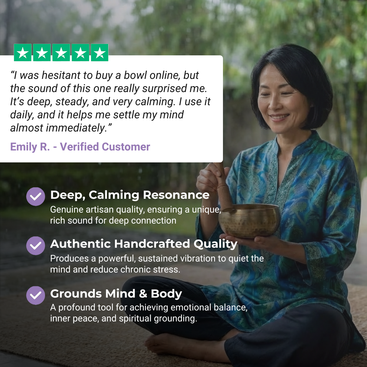 Large Antique Tibetan Singing Bowl - Special Edition