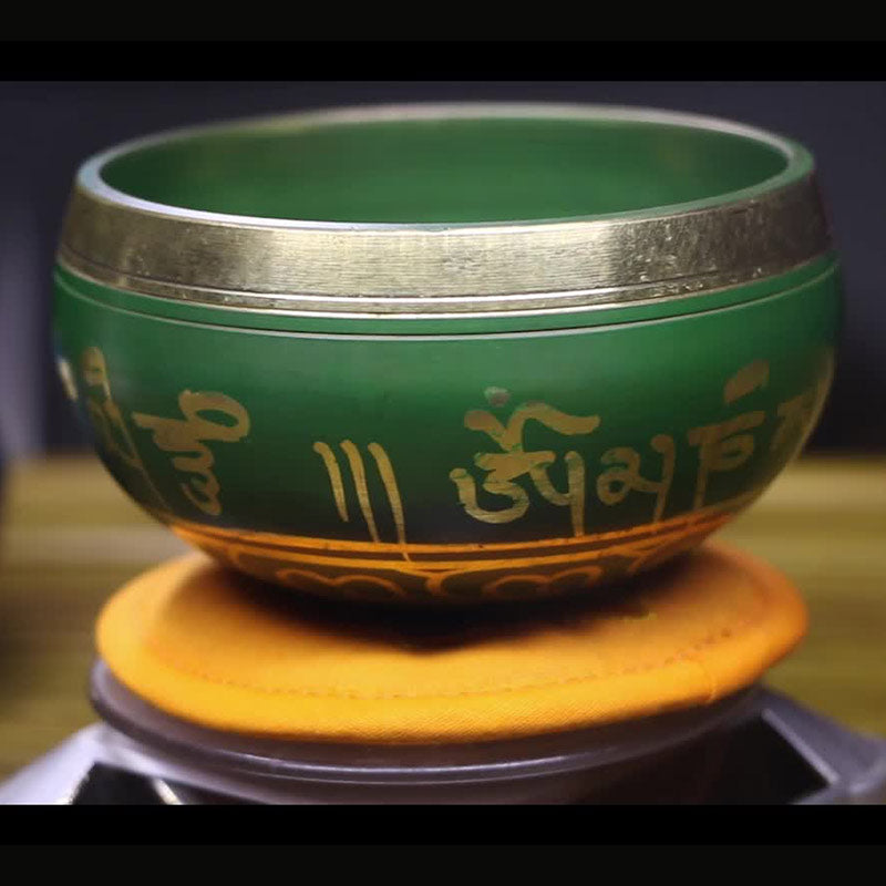Copper Tibetan Singing Bowl for Meditation and Healing 5.12IN