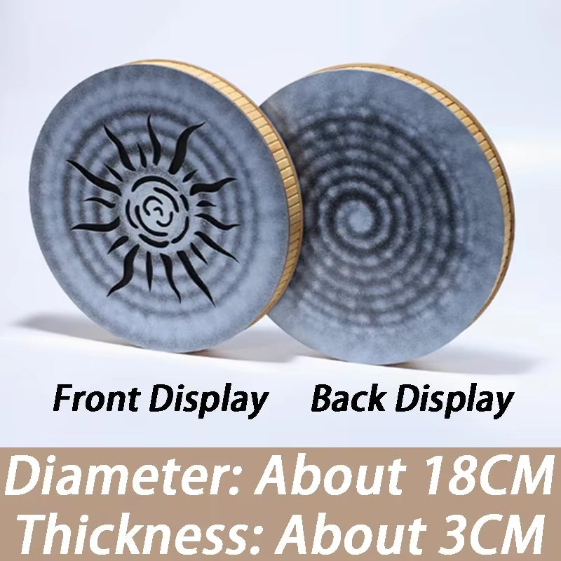 18CM Rainmaker Shaker Onomatopoeic Stream Drum Sound Healing Therapy Orff Instruments Meditation Yoga Rainmaker Shakers