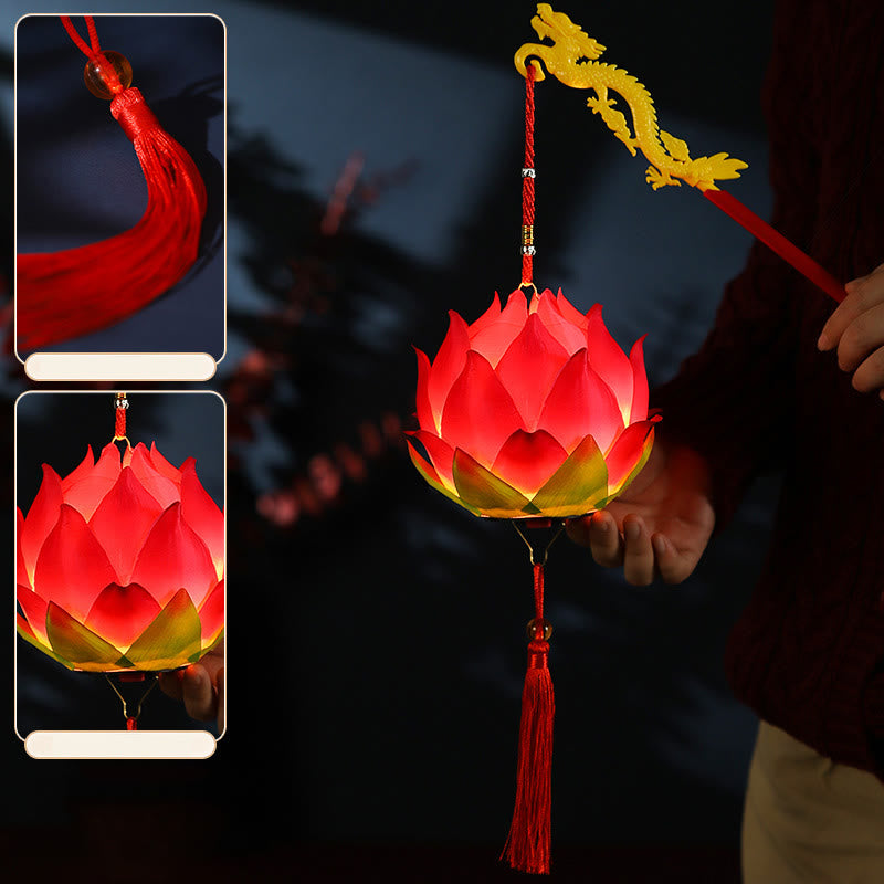 DIY Lotus Flower Dragon Lantern | Spiritual Home Accent