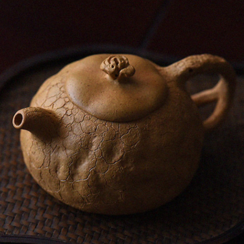 Vintage Purple Clay Kung Fu Teapot 220ml for Zen Decor