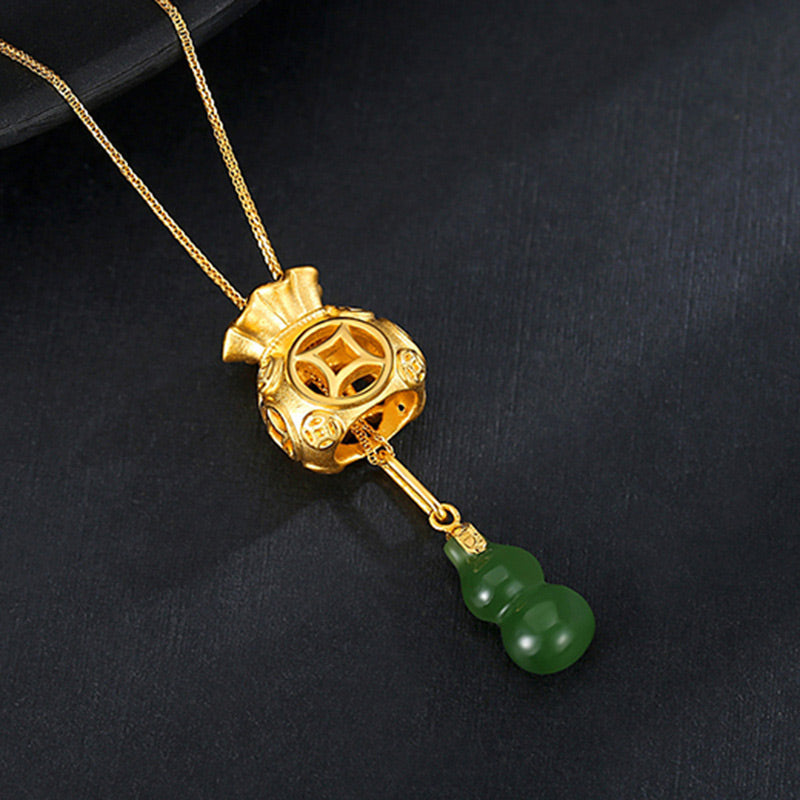 Auspicious Feng Shui Jade Pendant Necklace for Luck & Healing