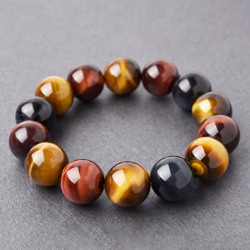 8mm Tiger Eye Bracelet for Positive Protection & Courage