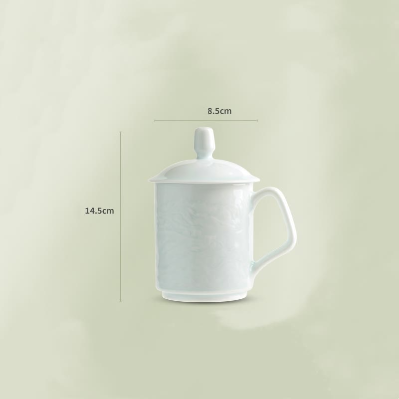 Great Wall Jingdezhen Porcelain Teacup 400ml Office Mug