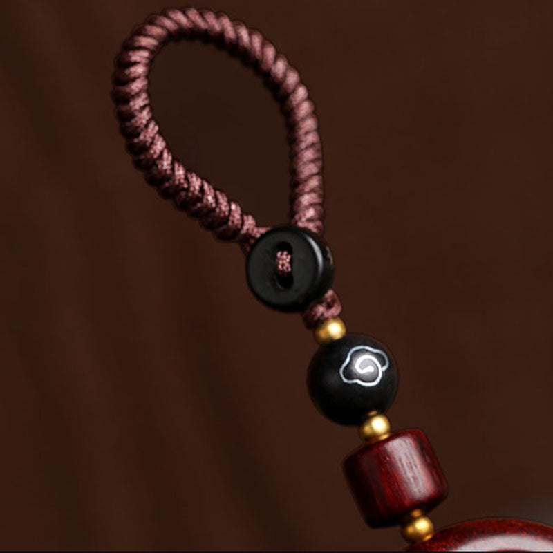 Small Leaf Red Sandalwood Ebony Zen Protection Decoration