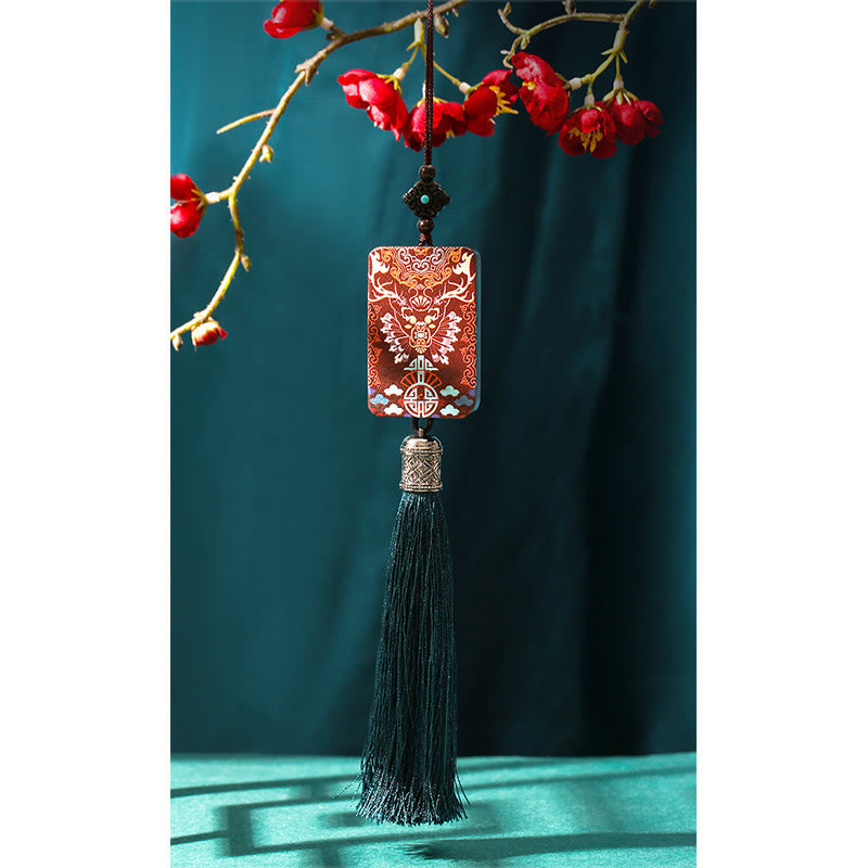 Ebony Wood Car Hanging Decoration for Balance & Calm