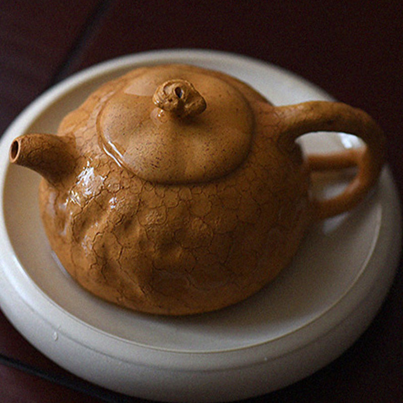 Vintage Purple Clay Kung Fu Teapot 220ml for Zen Decor