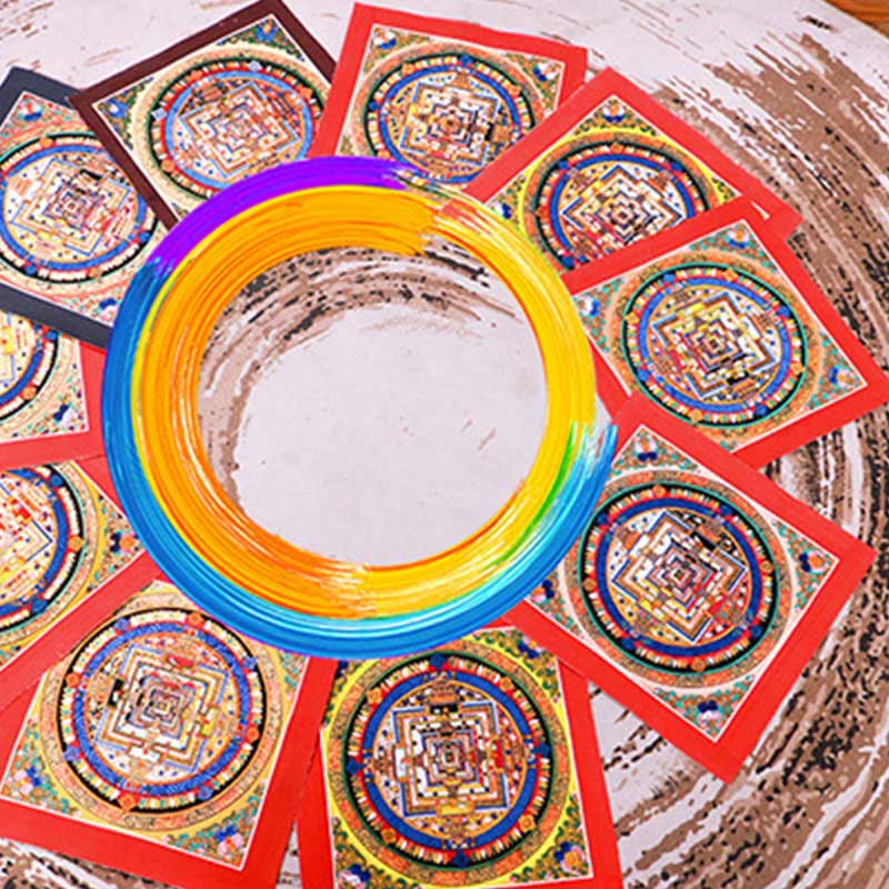32cm Tibetan Mandala Tapestry | Handmade Spiritual Art