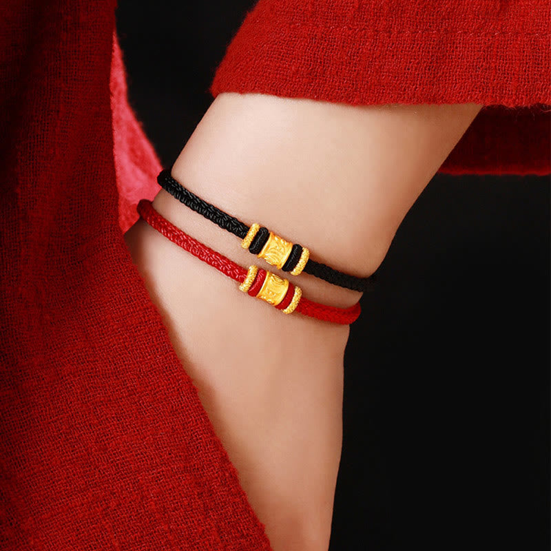 Om Mani Padme Hum Bracelet | 999 Gold & Silver Protection Rope