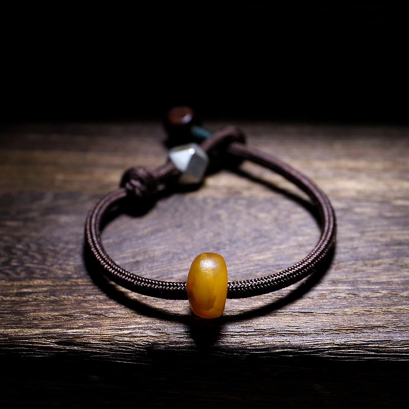 Chinese Zodiac Amber Calming Anxiety Bracelet 18cm