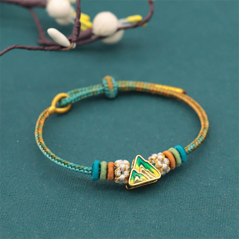 Peace Knot Eight Thread Red String Bracelet for Luck & Harmony