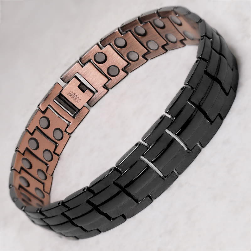 Vintage Magnetic Copper Cuff Bracelet for Spiritual Healing