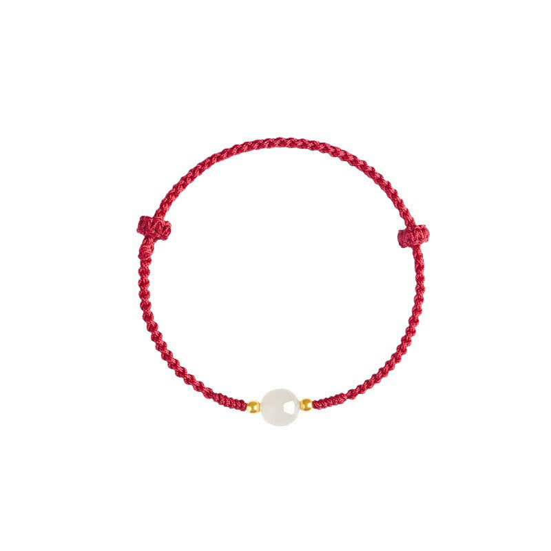 8mm Jade Lucky Bead Prosperity Bracelet