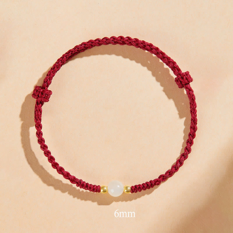 8mm Jade Lucky Bead Prosperity Bracelet