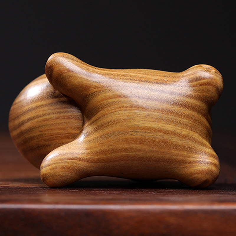 Small Green Sandalwood Rabbit Decoration for Peaceful Home