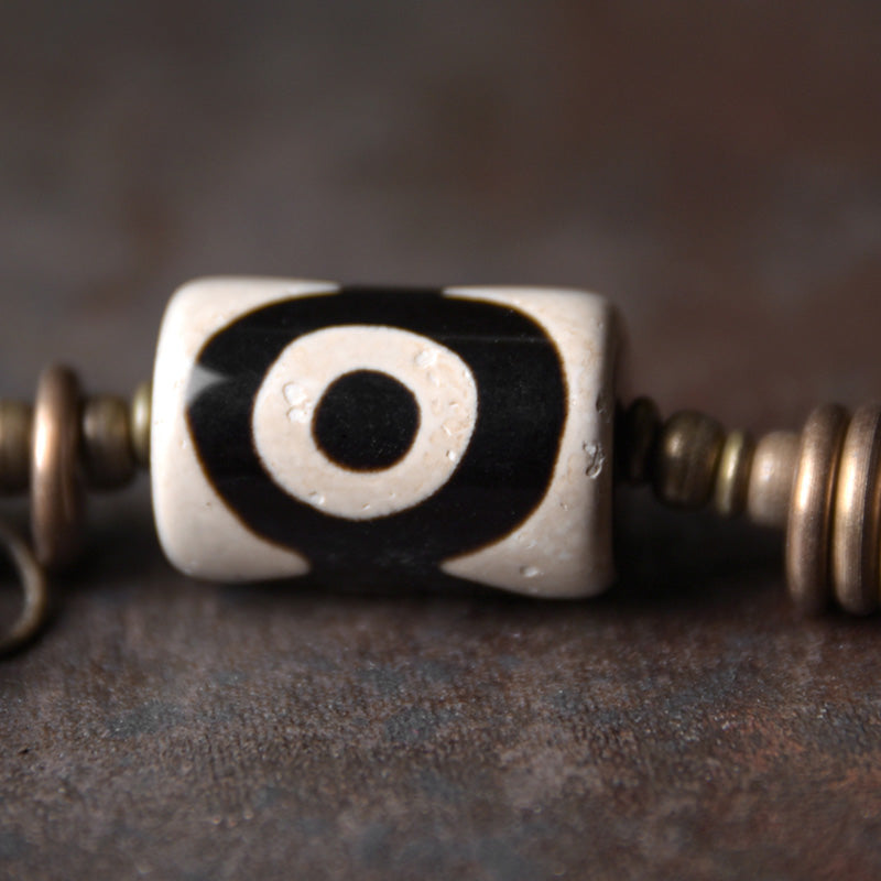 Ebony Wood Spiritual Protection Bracelet with Copper Beads