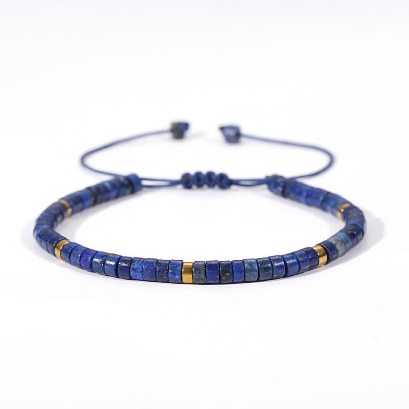 Adjustable 4mm Lazurite Positive Balance Spiritual Bracelet
