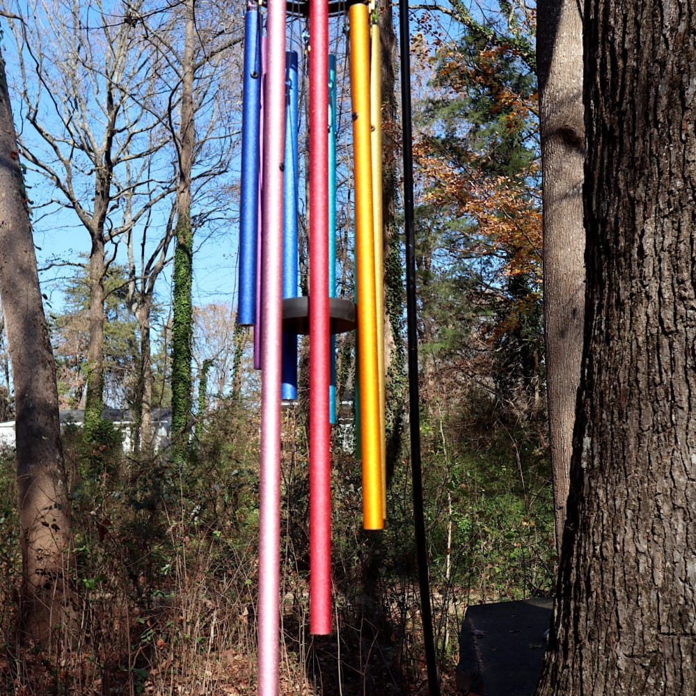 Adjustable 9-Tone Solfeggio Wind Chime Set for Relaxation - On sale