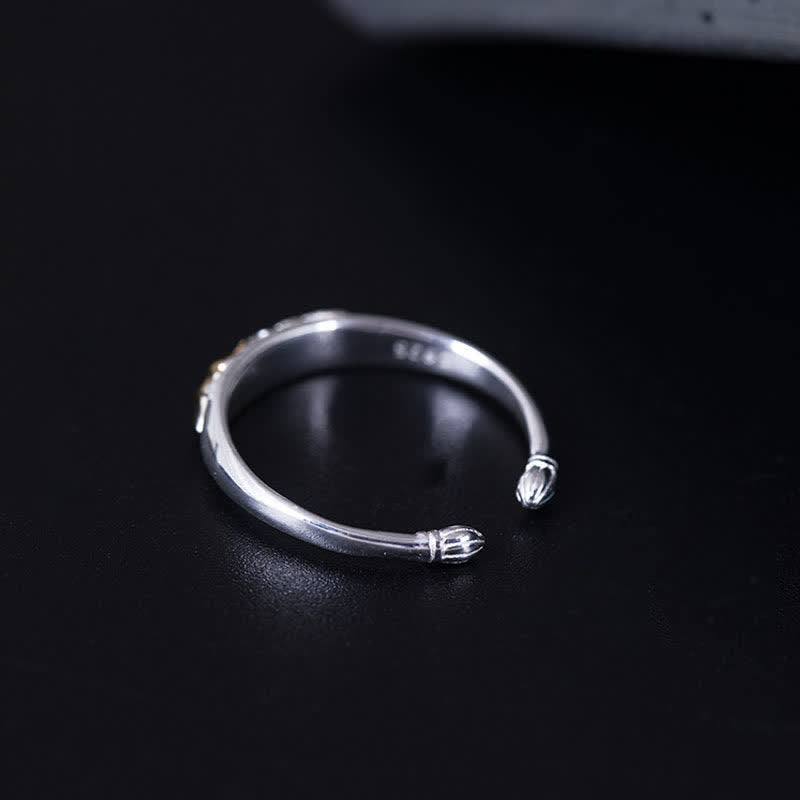 Adjustable 925 Sterling Silver Lotus Ring for New Beginnings