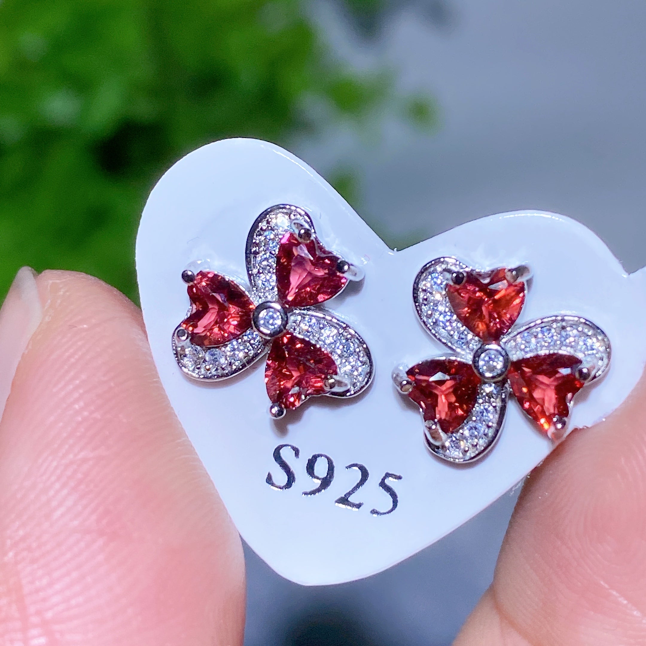 Adjustable Amethyst Crystal Ear Stud Earrings for Healing