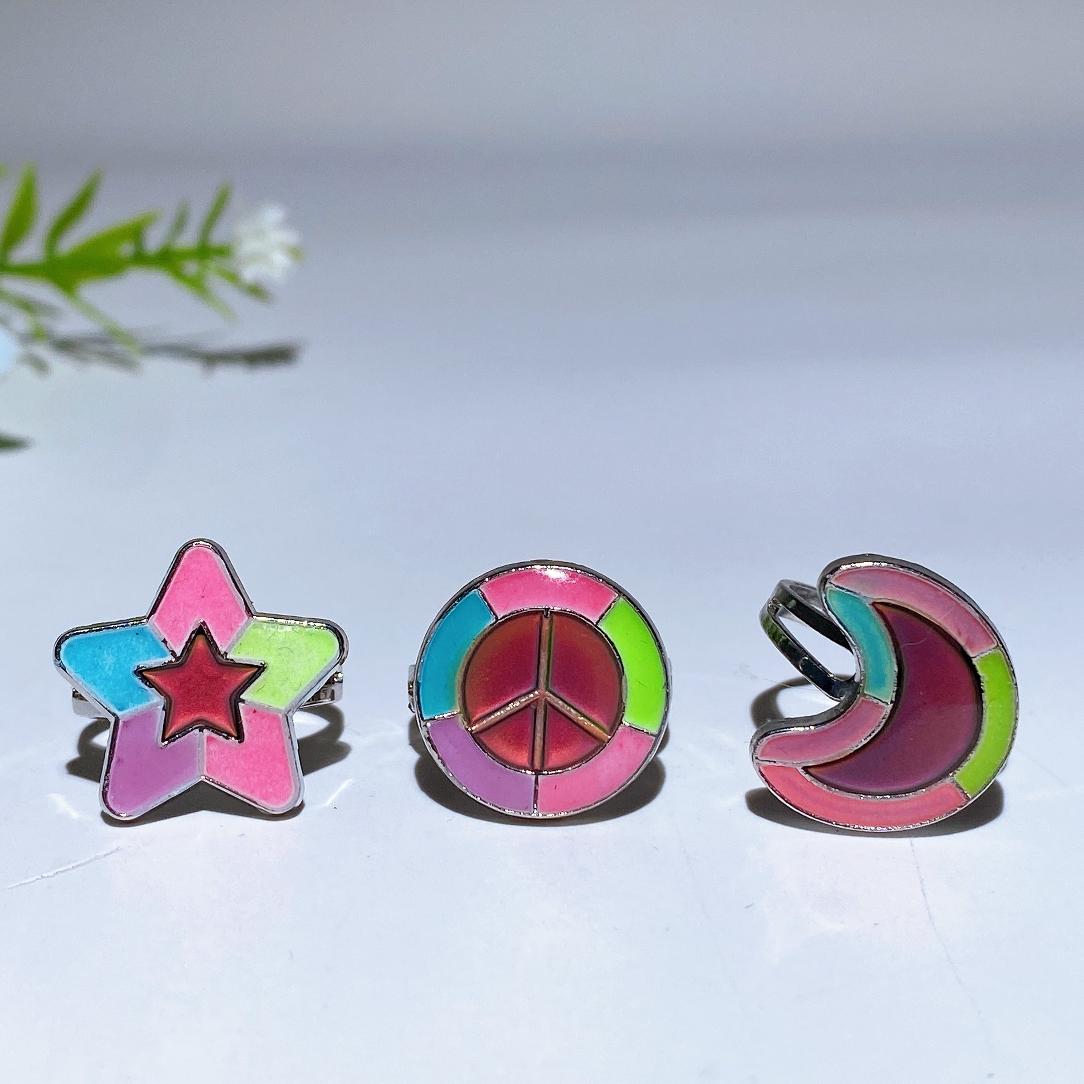 Adjustable Color Changing Crystal Healing Spiritual Ring