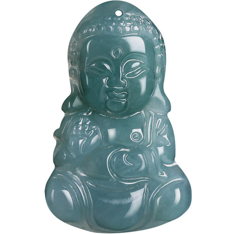 Adjustable Jade Prosperity Buddha Necklace Pendant 60cm