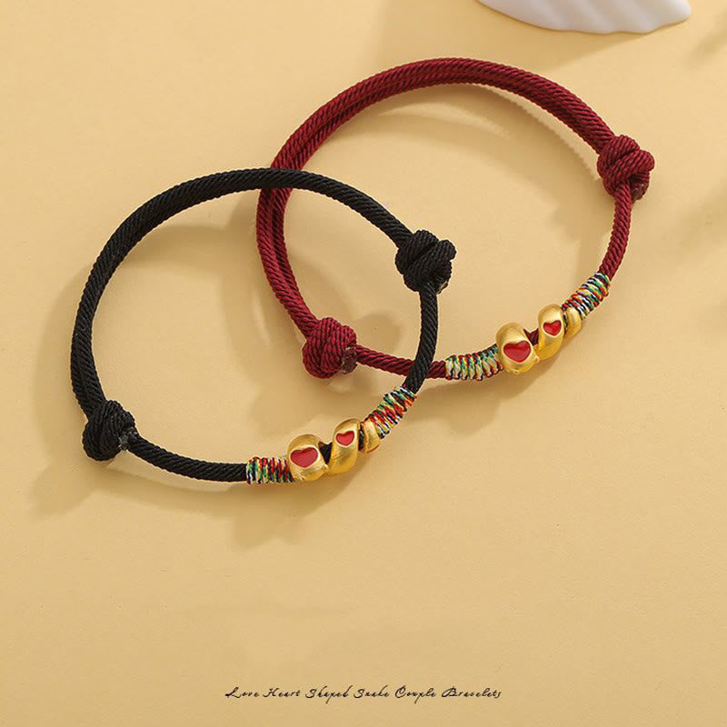 Adjustable Red String Snake Protection Bracelet Copper Alloy