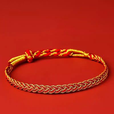 Adjustable Red String Yellow String Luck Bracelet 14-22cm