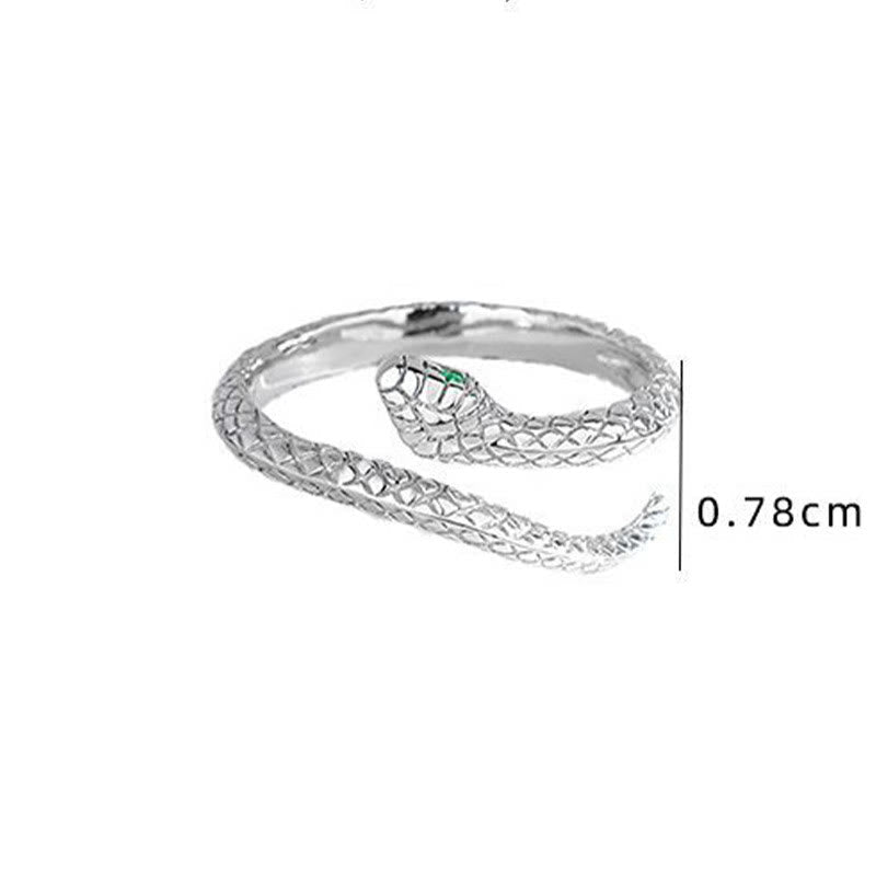 Adjustable Sterling Silver Snake Ring