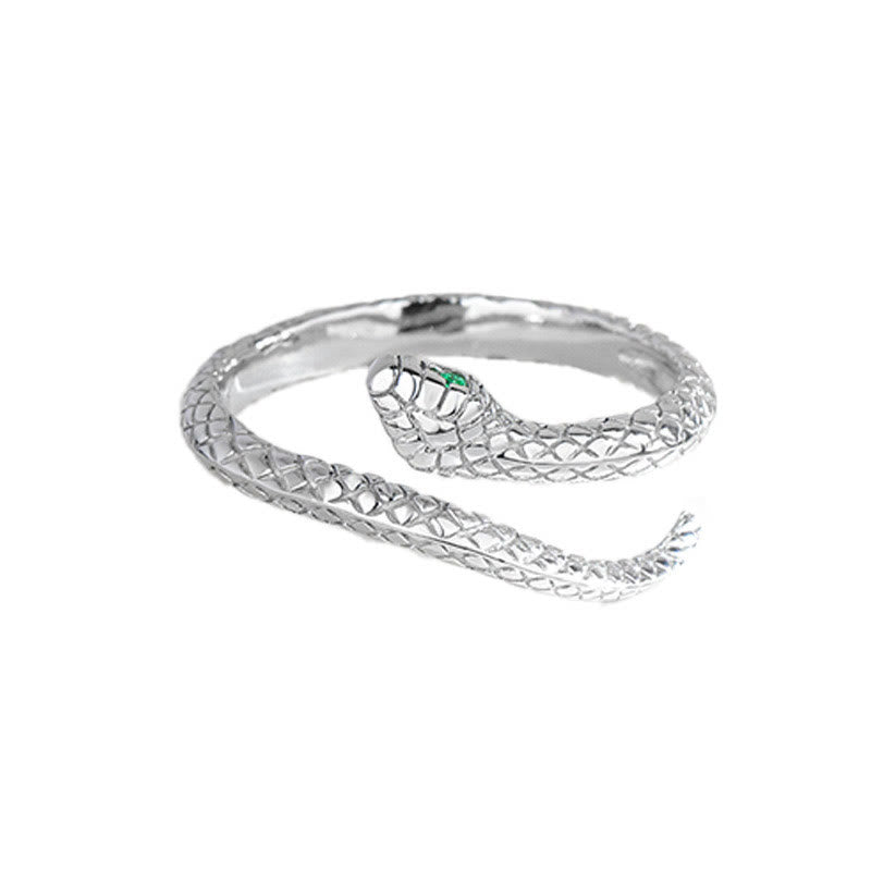 Adjustable Sterling Silver Snake Ring