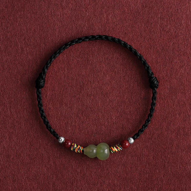 Adults Hetian Jade Gourd Protection Bracelet
